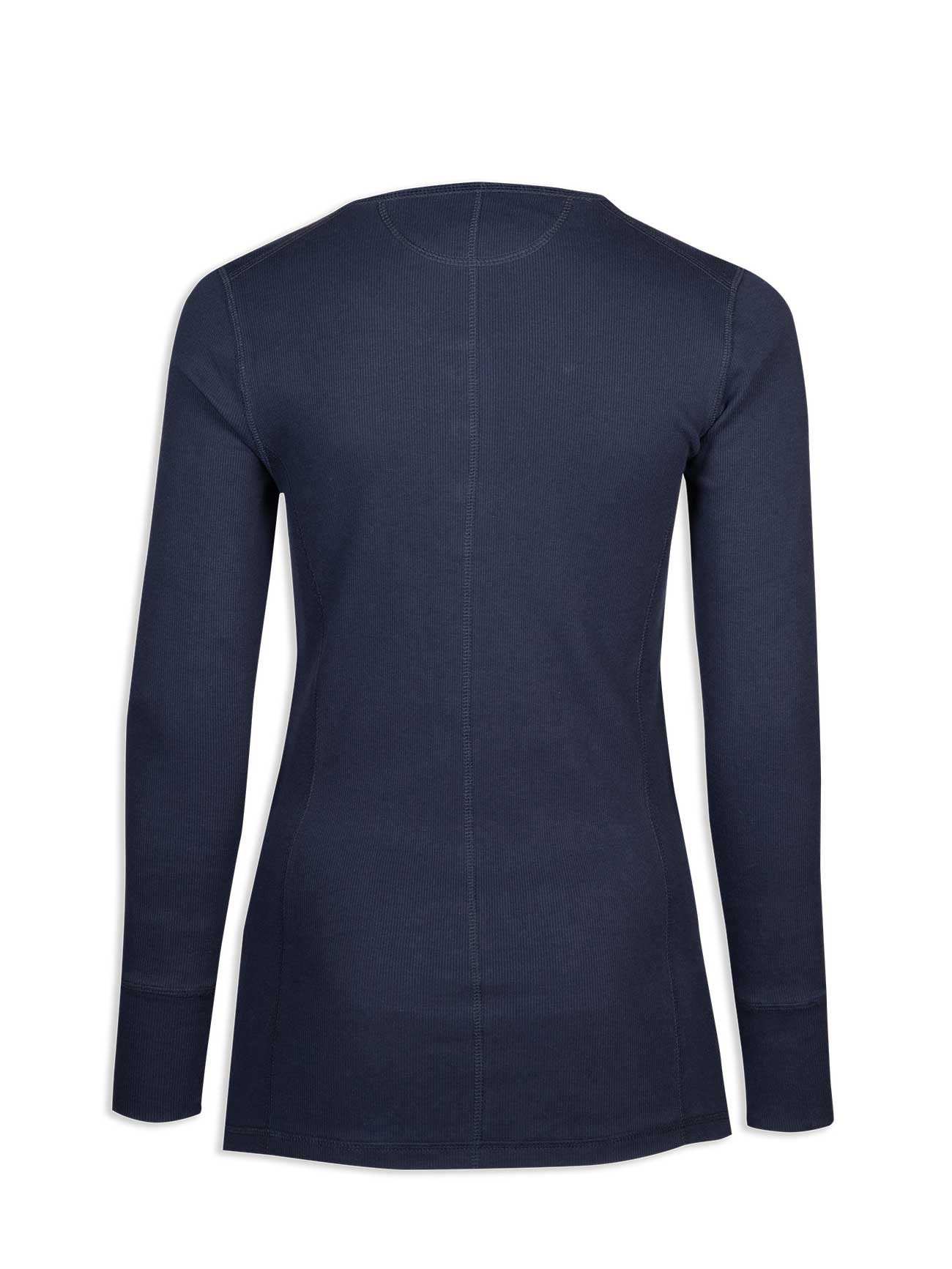 Ruth Rib Top - long sleeve - Indigo - 2