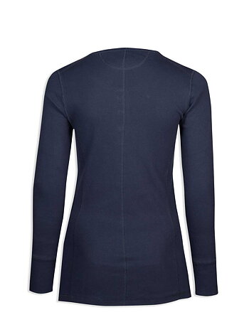 Ruth Rib Top - long sleeve - Indigo