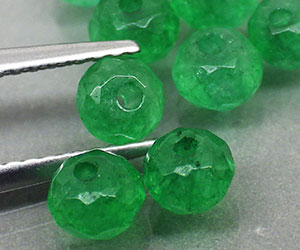 Hermoso lote de 3,93 ct de 10 piedras preciosas de esmeralda natural genuina - 2