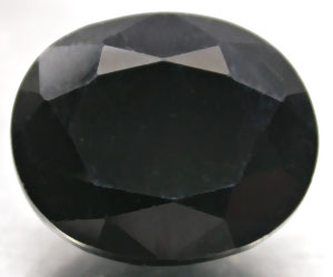 9,05 ct talla ovalada grande hermosa espinela negra natural