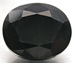 9,05 ct talla ovalada grande hermosa espinela negra natural