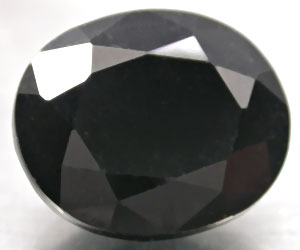 9,05 ct talla ovalada grande hermosa espinela negra natural - 3