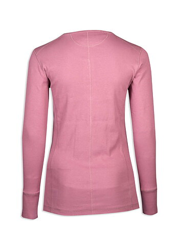 Ruth Rib Top - long sleeve - Orchid