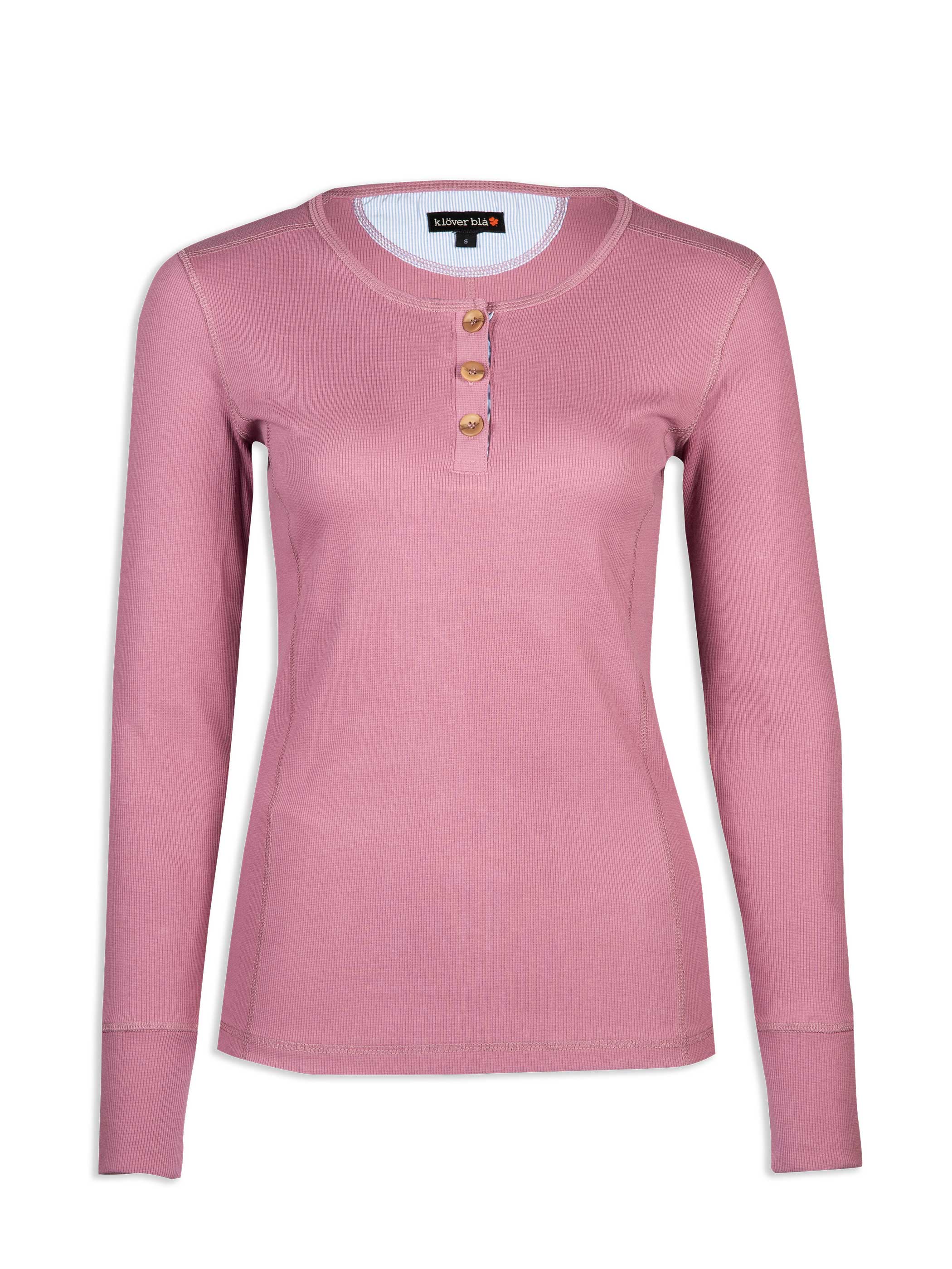 Ruth Rib Top - long sleeve - Orchid