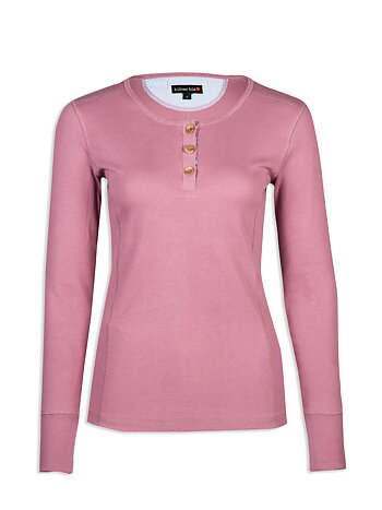 Ruth Rib Top - long sleeve - Orchid