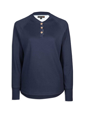 Lisa grandpa sweater - Indigo