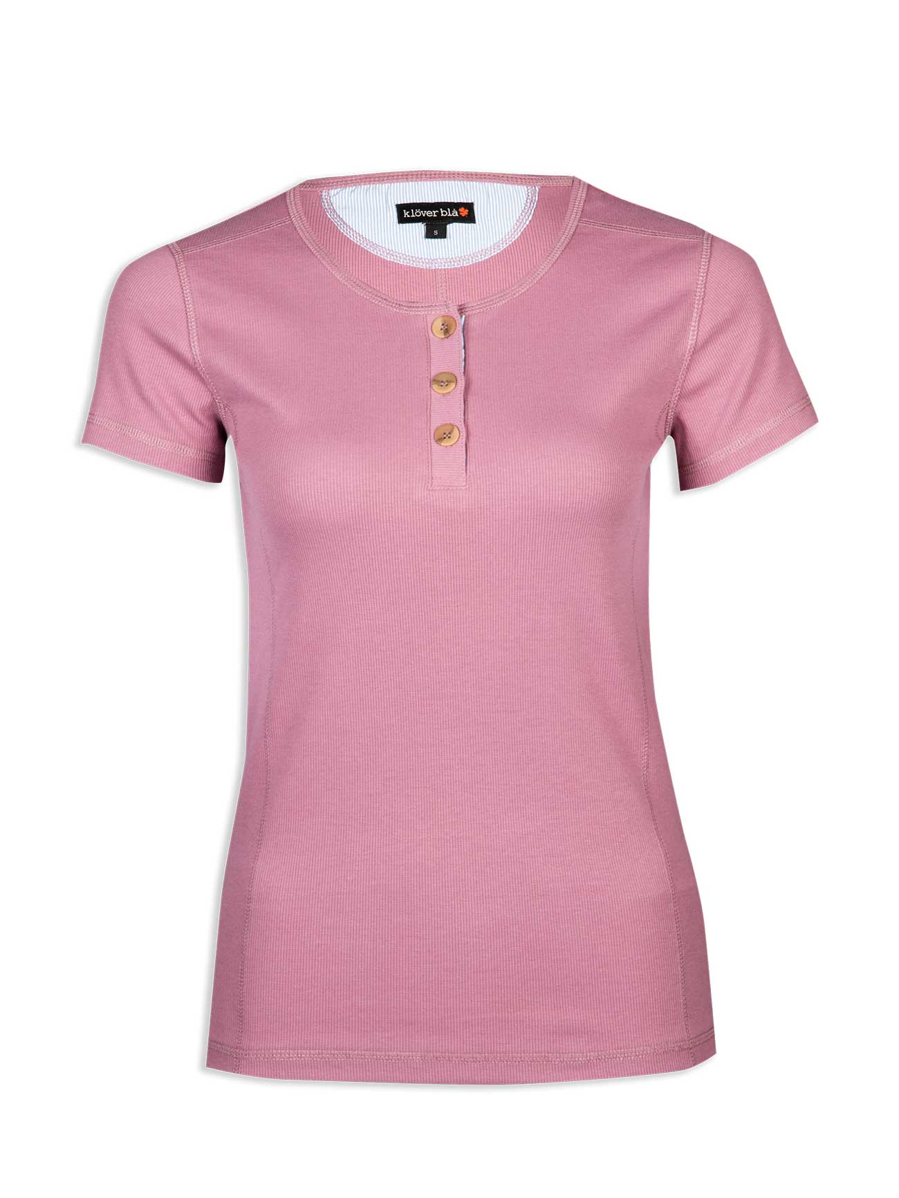 Rosa rib top - short sleeve - orchid