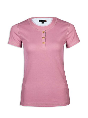 Rosa rib top - short sleeve - orchid