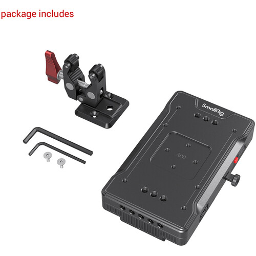 SmallRig V-Mount Battery Adapter Plate with Crab-Shaped Clamp 3202 - 3