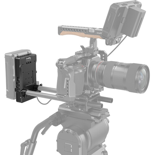 SmallRig V-Mount Battery Adapter Plate with Dual 15mm Rod Clamp 3203 - 5