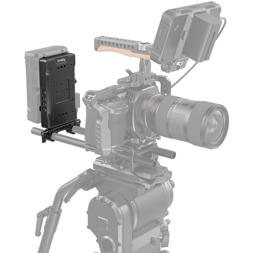 SmallRig V-Mount Battery Adapter Plate with Dual 15mm Rod Clamp 3203 - 4