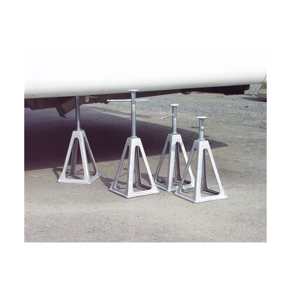 Pallbock, aluminium, 4-pack