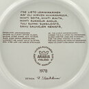 Raija Uosikkinen (Kalevala) Annual Wall Plate 1978 20 cm  [Sample Images] 