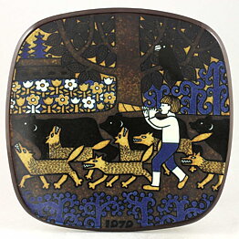 Raija Uosikkinen (Kalevala) Annual Wall Plate 1979 20 cm  [Sample Images] 