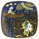 Raija Uosikkinen (Kalevala) Annual Wall Plate 1980 20 cm  [Sample Images] 