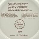 Raija Uosikkinen (Kalevala) Annual Wall Plate 1980 20 cm  [Sample Images] 