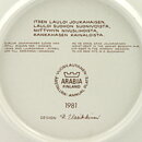 Raija Uosikkinen (Kalevala) Annual Wall Plate 1981 20 cm  [Sample Images] 