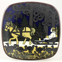Raija Uosikkinen (Kalevala) Annual Wall Plate 1984 20 cm  [Sample Images] 