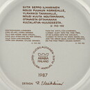 Raija Uosikkinen (Kalevala) Annual Wall Plate 1987 20 cm  [Sample Images] 