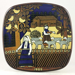 Raija Uosikkinen (Kalevala) Annual Wall Plate 1988 20 cm  [Sample Images] 