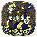 Raija Uosikkinen (Kalevala) Annual Wall Plate 1989 20 cm  [Sample Images] 