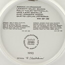Raija Uosikkinen (Kalevala) Annual Wall Plate 1990 20 cm  [Sample Images] 