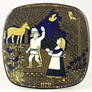 Raija Uosikkinen (Kalevala) Annual Wall Plate 1991 20 cm  [Sample Images] 