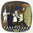 Raija Uosikkinen (Kalevala) Annual Wall Plate 1992 20 cm  [Sample Images] 