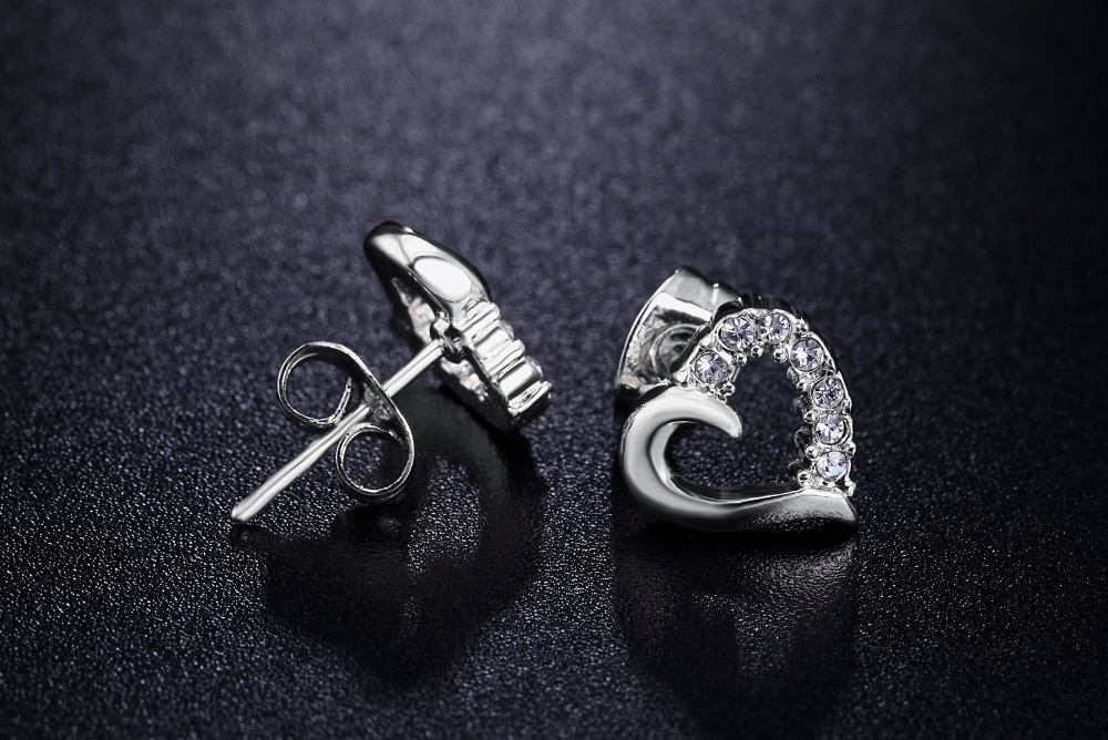 Örhängen med Austrian Crystals och i 925 Sterling silverplätering - 4