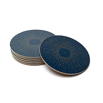 Mörk Blå  Mandala  Underlägg 