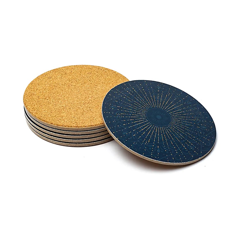 Mörk Blå  Mandala  Underlägg  - 2