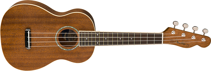Fender Zuma Concert Ukulele, Natural, WN