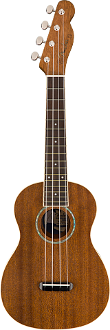 Fender Zuma Concert Ukulele, Natural, WN