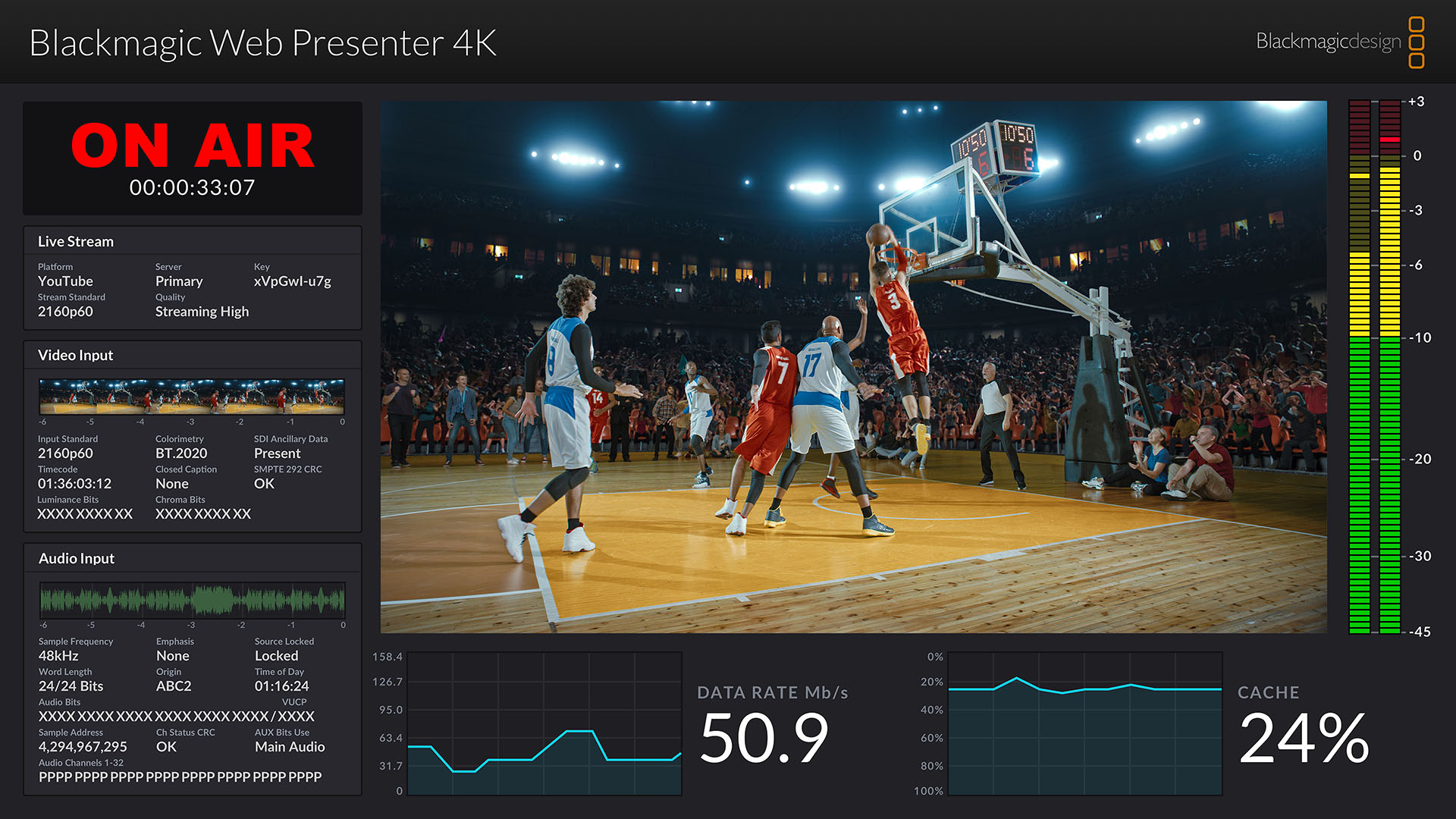 UTGÅTT 2504 Blackmagic Design Web Presenter 4K - 4