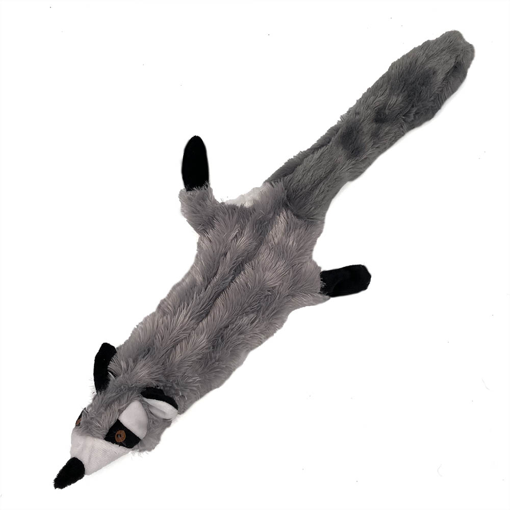 Platt plyshleksak till hund