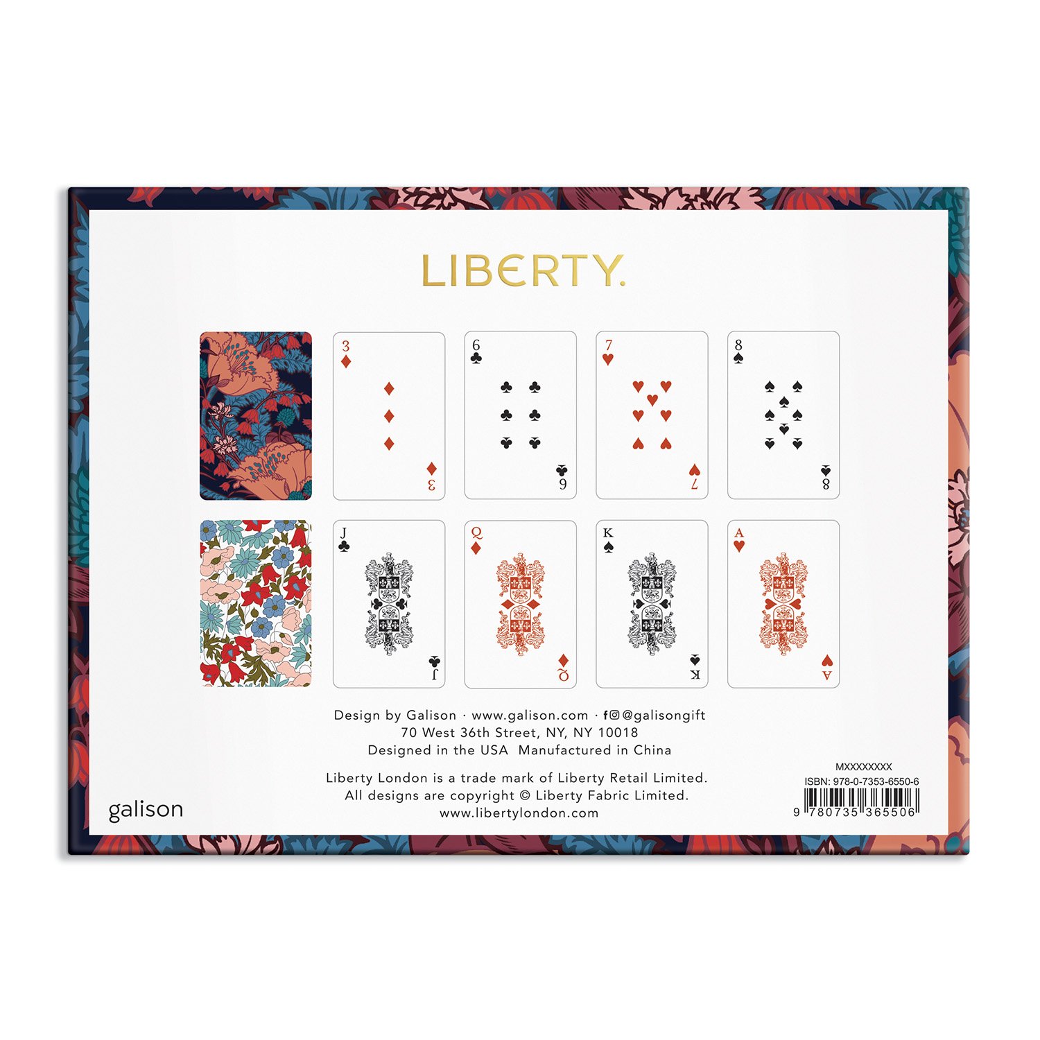 Liberty Floral Playing Card Set - 9