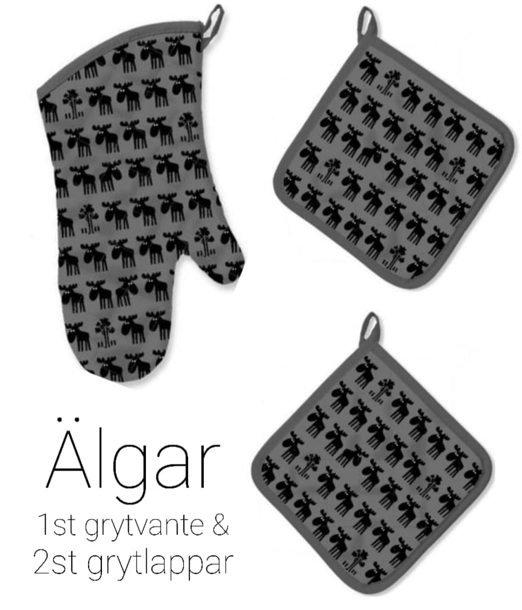 Paket Älg Grytlapp & Grytvante