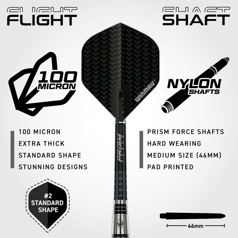 Winmau Blackout M2 90% 26g - 5