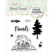 Memory Place - Mushroom House -  Clearstamps 7 pcs