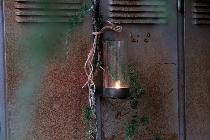 Väggljusstake - Lampett - Ljusstake - 18x3x25 cm - 5