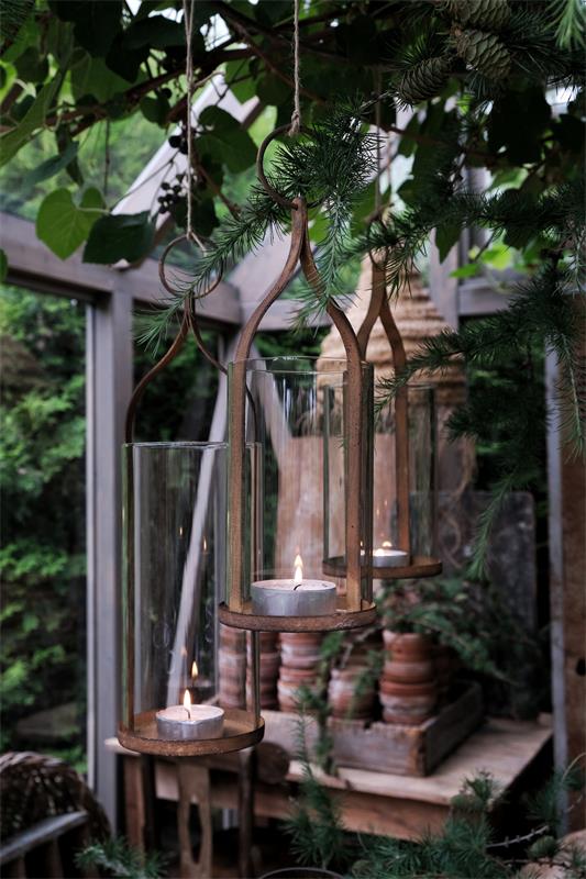 Lantern - Candle lantern - Hanging lantern - Medium - 12.5x33 cm - 4