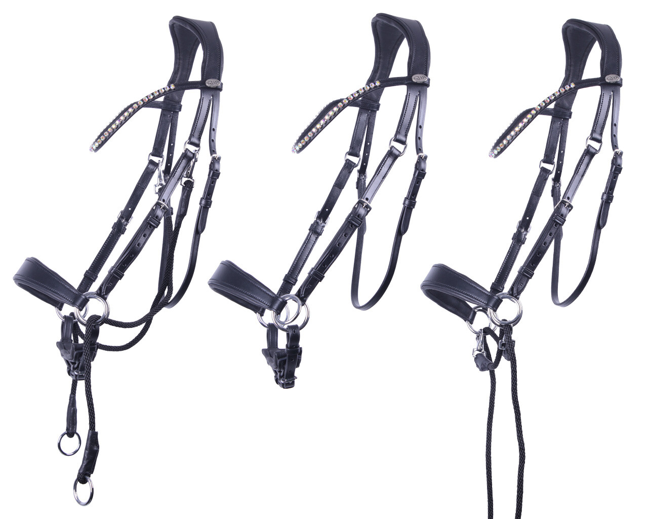 Bitless Bridle + Sidepull (3-i-1) QHP Sunna inkl. tyglar - 13