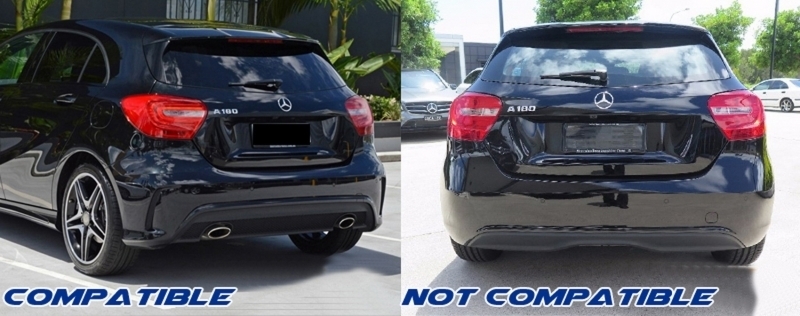 1. CKM  A45 Facelift Design  CARBON look diffuser kit Chrome pipes 1pcs - 7