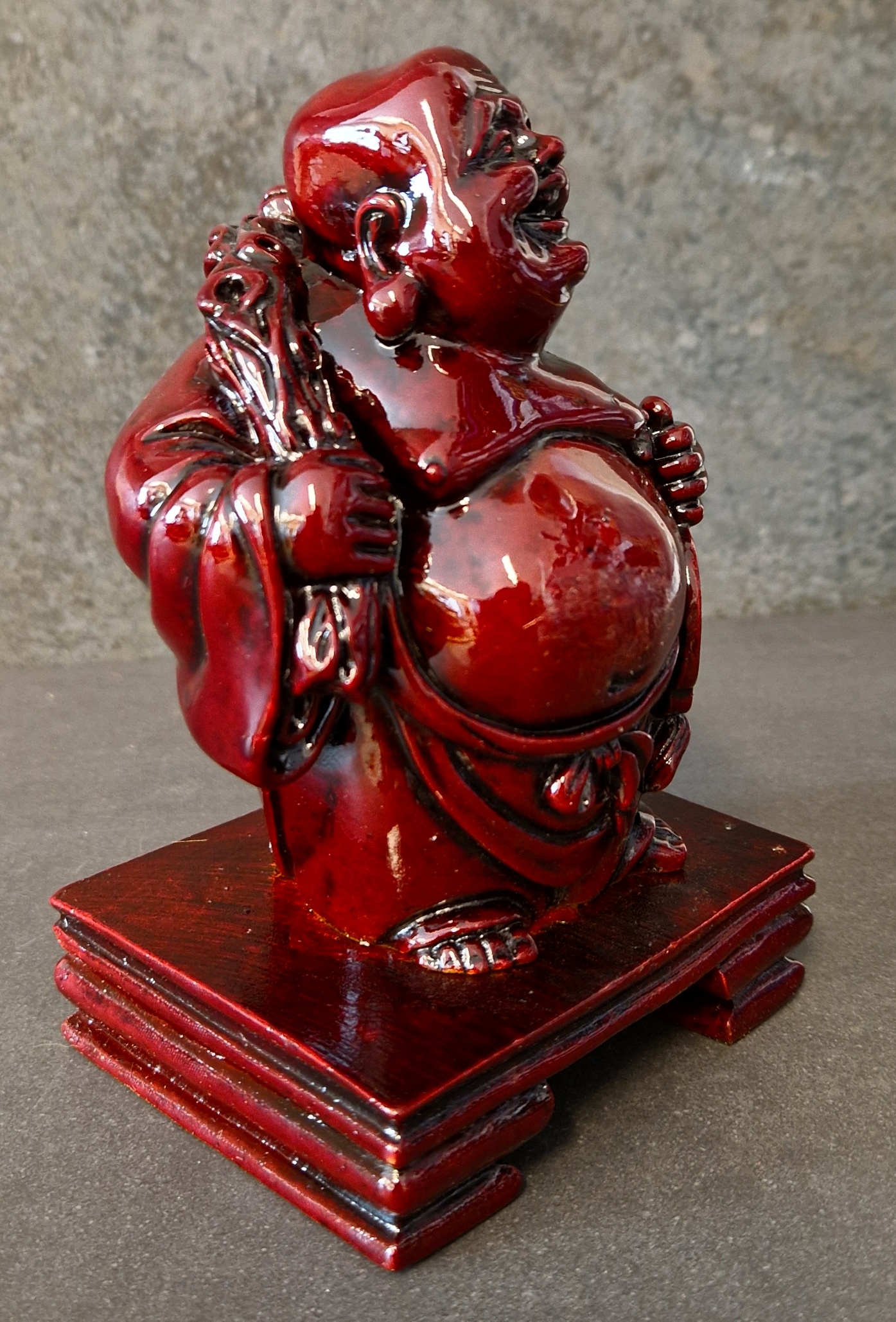 Happy Buddha med säck - 15cm - 3