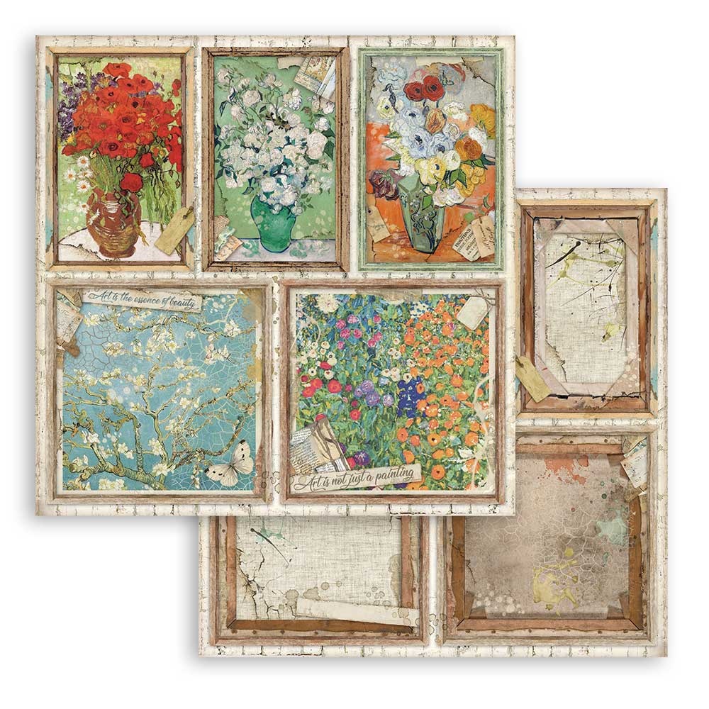 Stamperia Paper Pad 12X12 - Atelier des Arts - 8