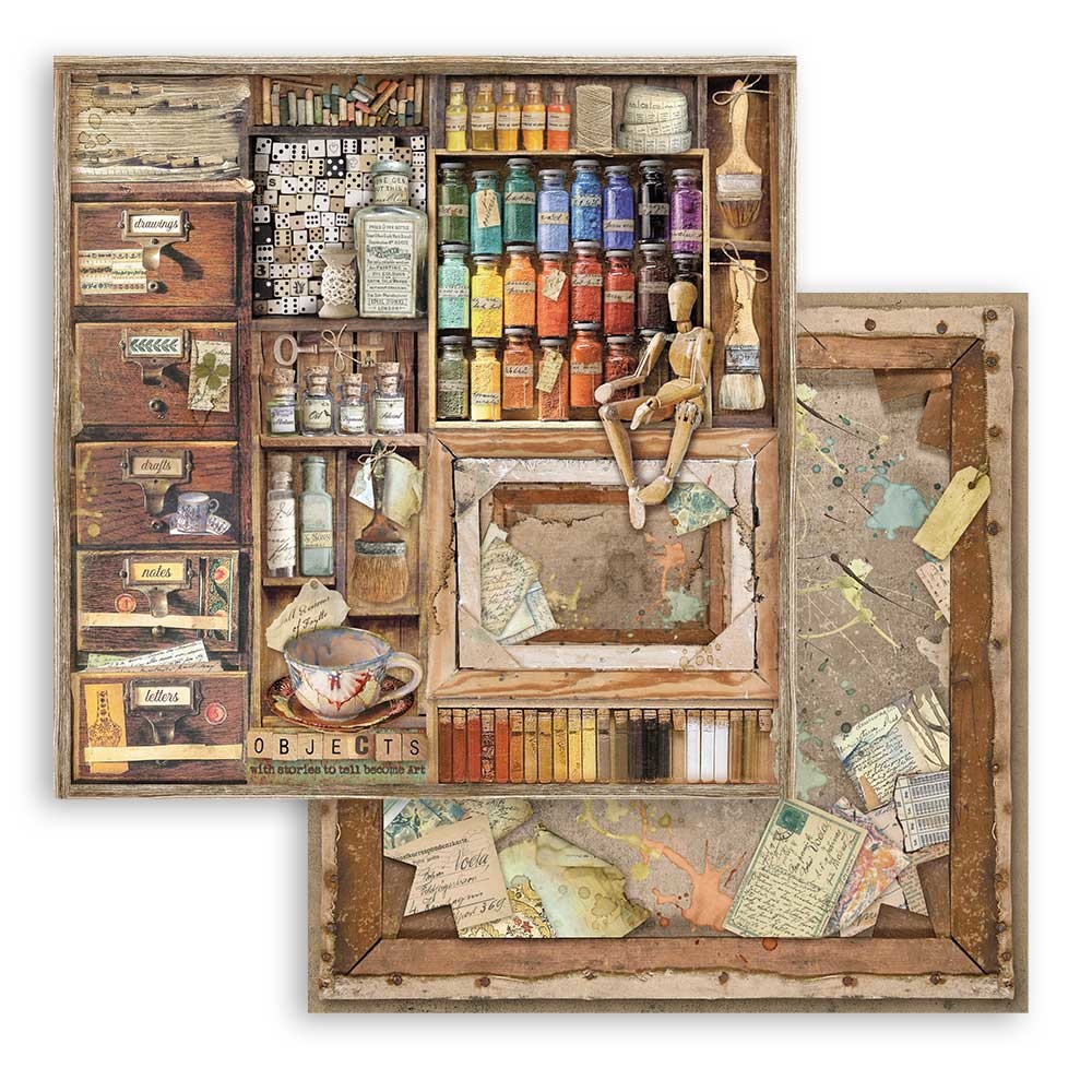 Stamperia Paper Pad 12X12 - Atelier des Arts - 7