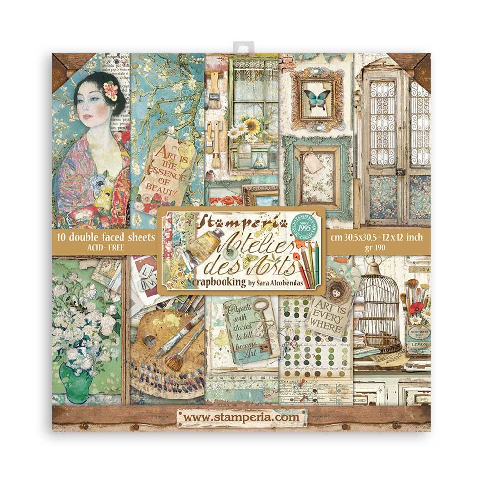 Stamperia Paper Pad 12X12 - Atelier des Arts