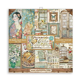 Stamperia Paper Pad 12X12 - Atelier des Arts
