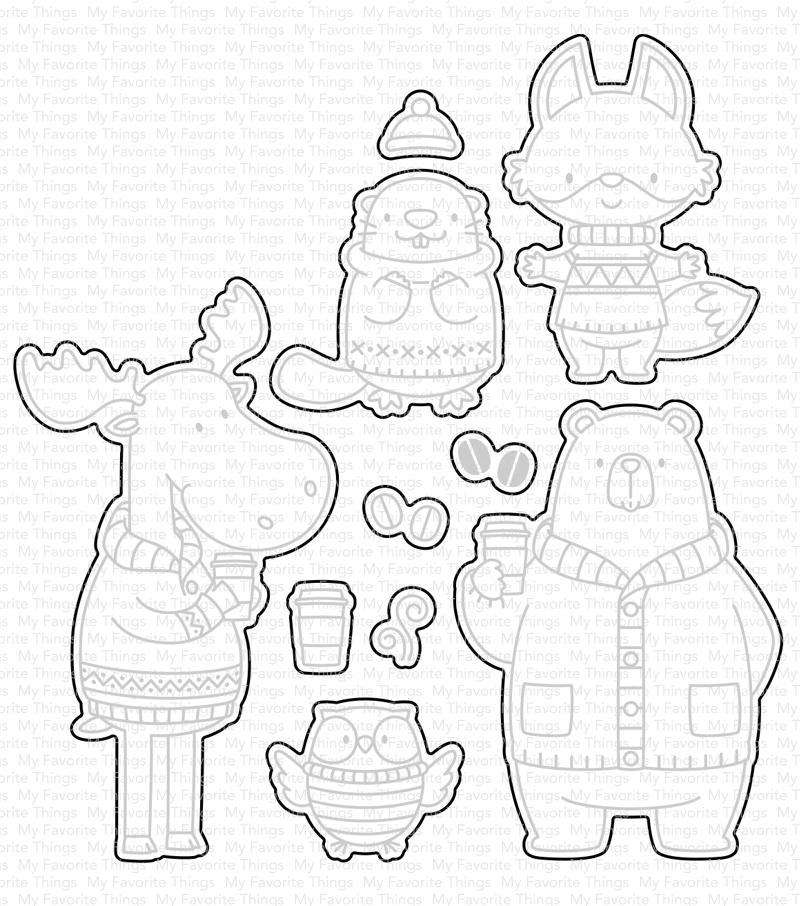 MY FAVORITE THINGS-BB Sweater Weather in the Woods STAMP & DIE SET  - 2