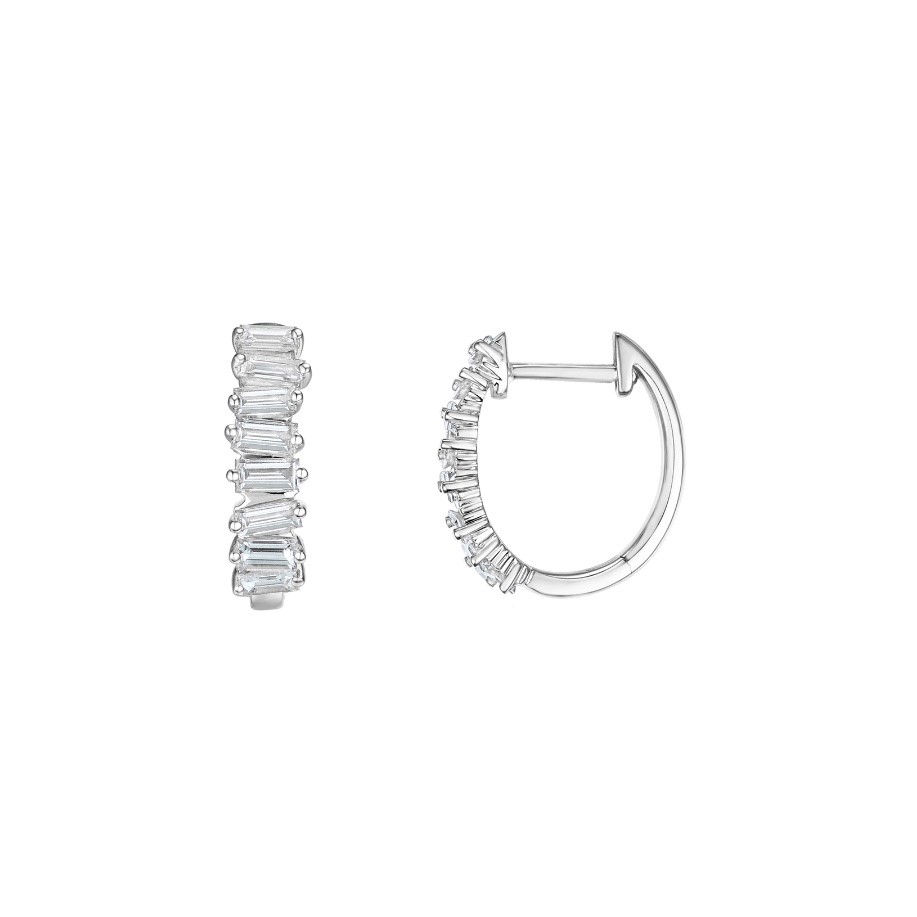 BAGUETTE CUT DIAMOND EARRINGS - 3